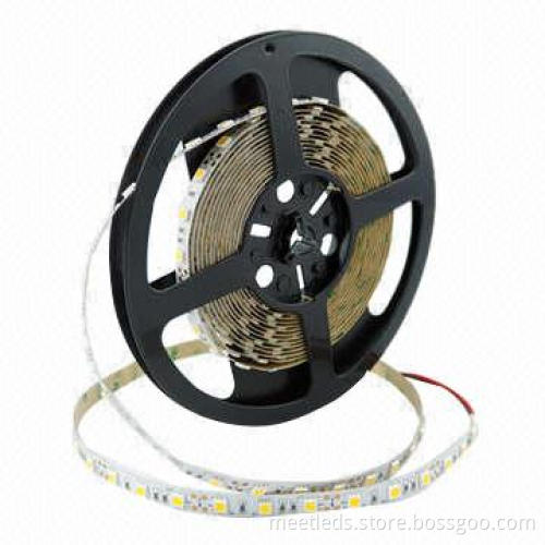SMD5050 Tri Chip Silicone Tube IP67 Waterproof Flexible LED Strip with 60pcs LEDs Per Meter, 12V DC